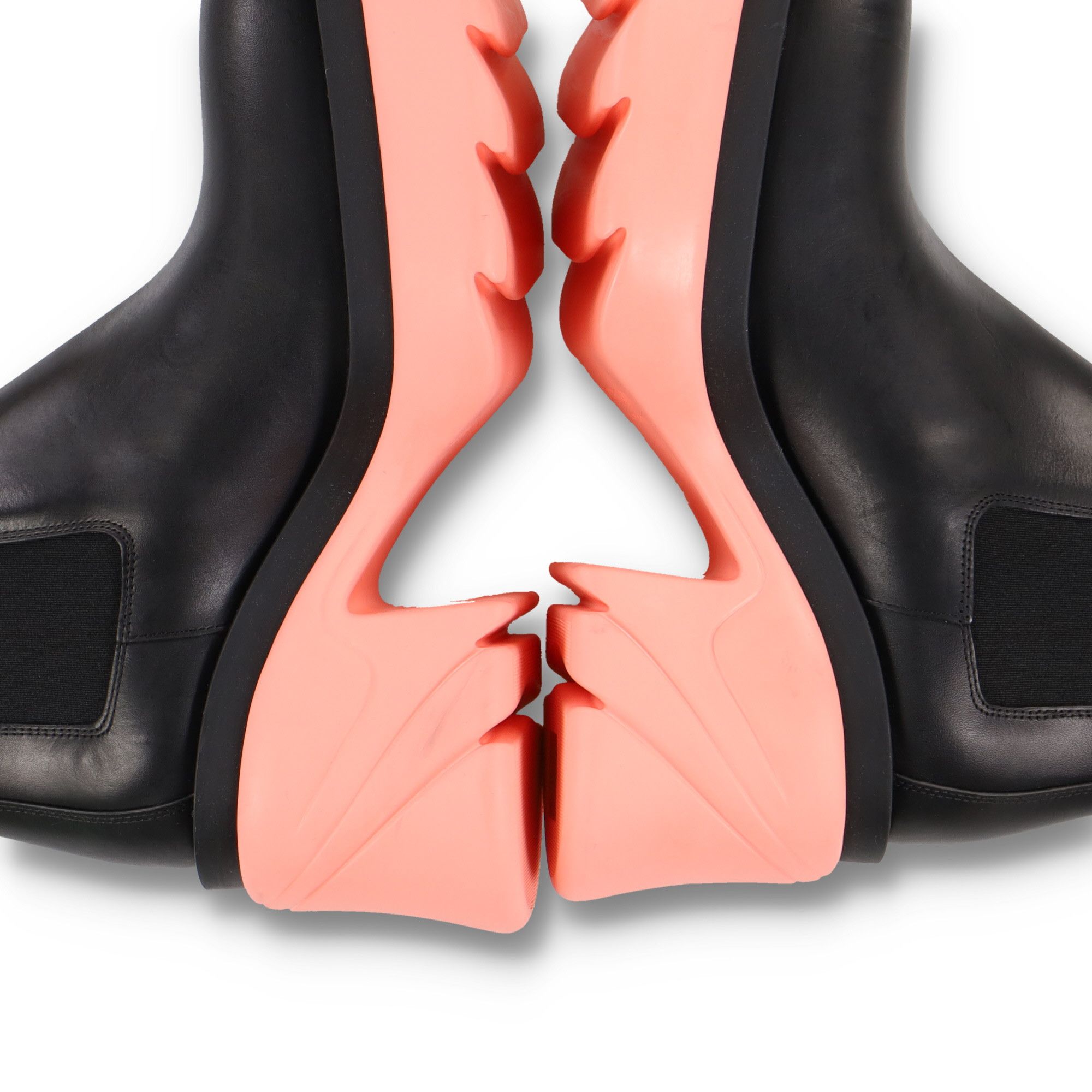 Bottega Veneta Flash Black Pink Leather Ankle Boots Size US 9 / IT 39 - 10 Thumbnail