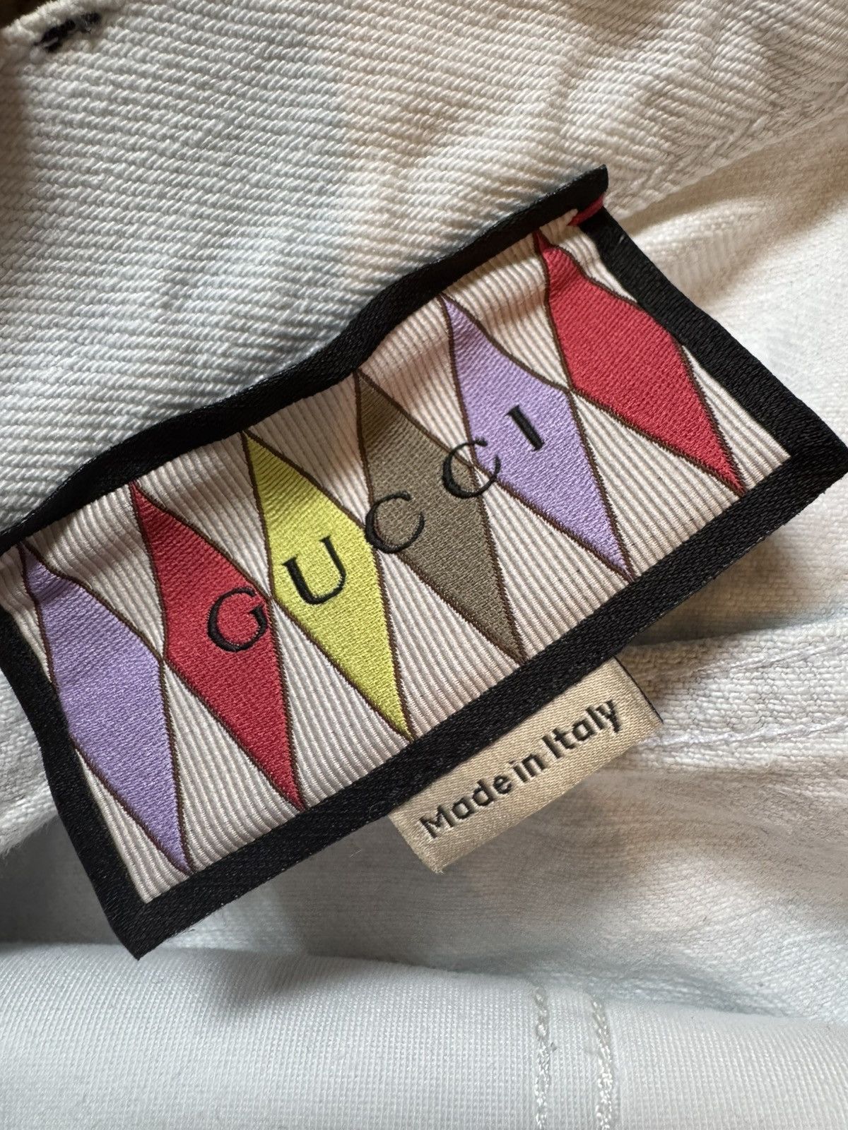 Gucci Gucci GG Patch Logo White Denim Size US 32 / EU 48 - 4 Thumbnail