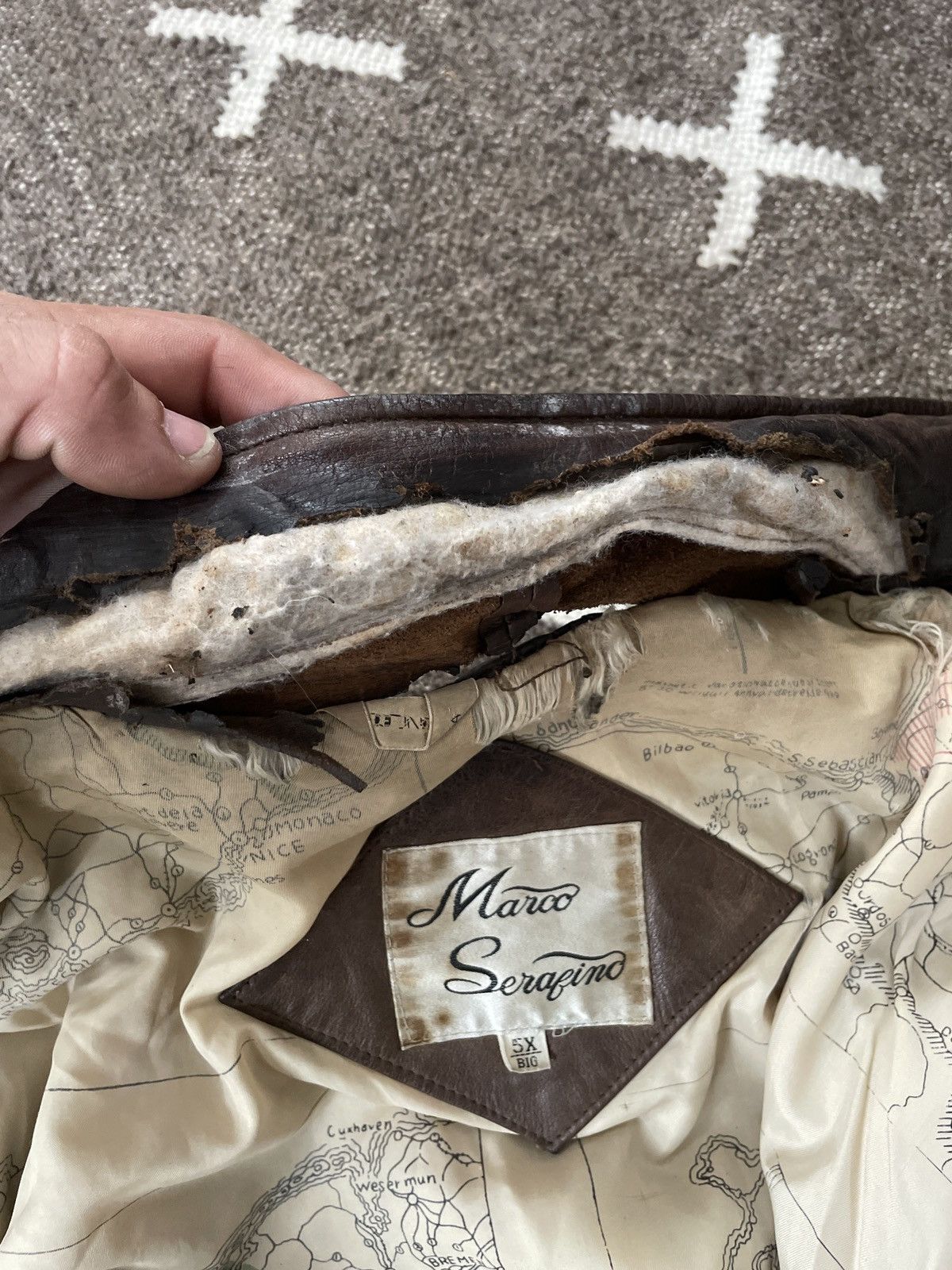 Other MARCO SERAFINO WORLD MAP JACKET Size US XXL / EU 58 / 5 - 7 Thumbnail
