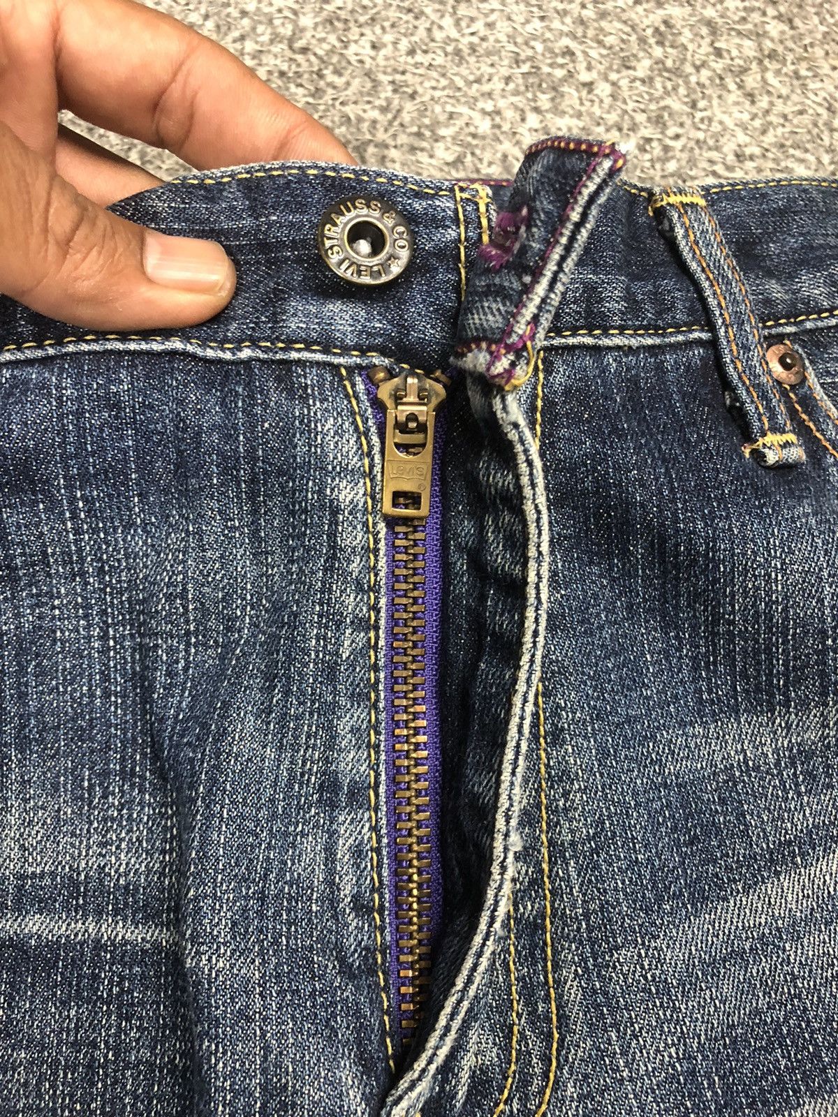 Levi's Vintage Beauty Faded Levis 503 V23 Jeans Size US 34 / EU 50 - 4 Thumbnail