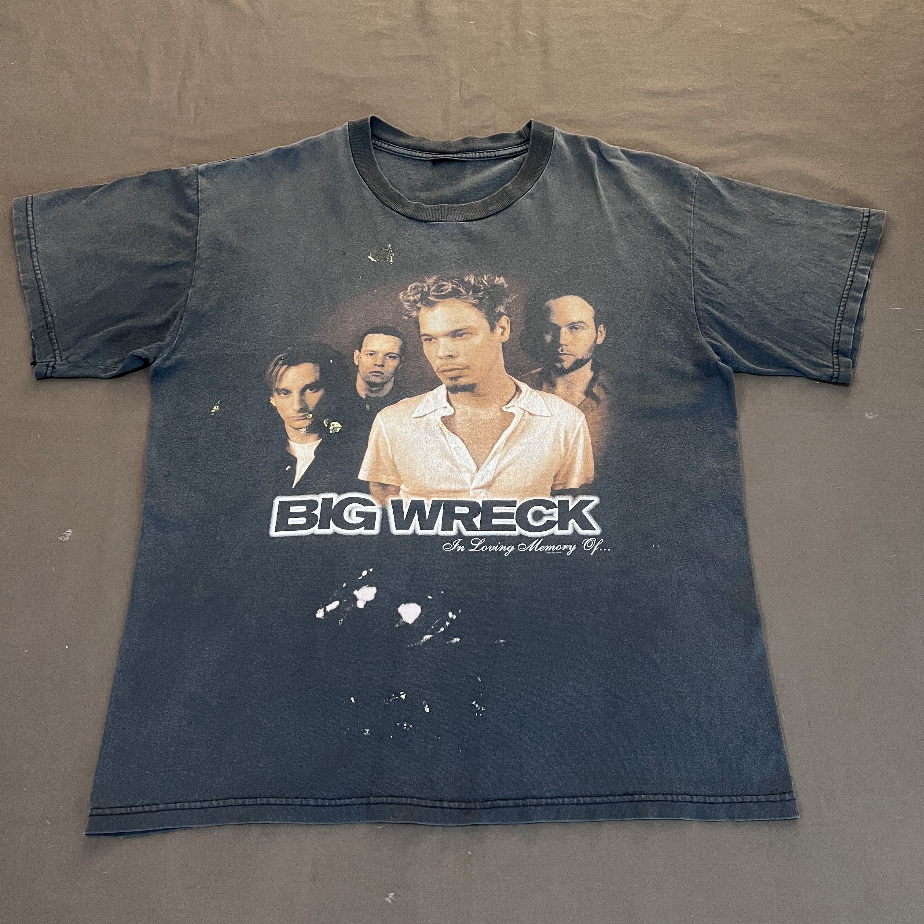 Band Tees × Vintage Vintage 90s Big Wreck Tee Faded Thrashed Alternative grunge Size US XL / EU 56 / 4 - 1 Thumbnail