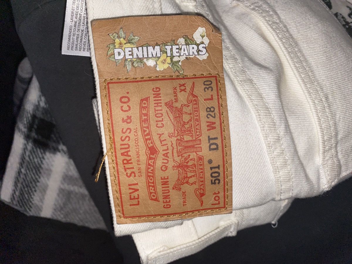 DENIM TEARS White Black denim tear pants Size US 28 / EU 44 - 4 Thumbnail