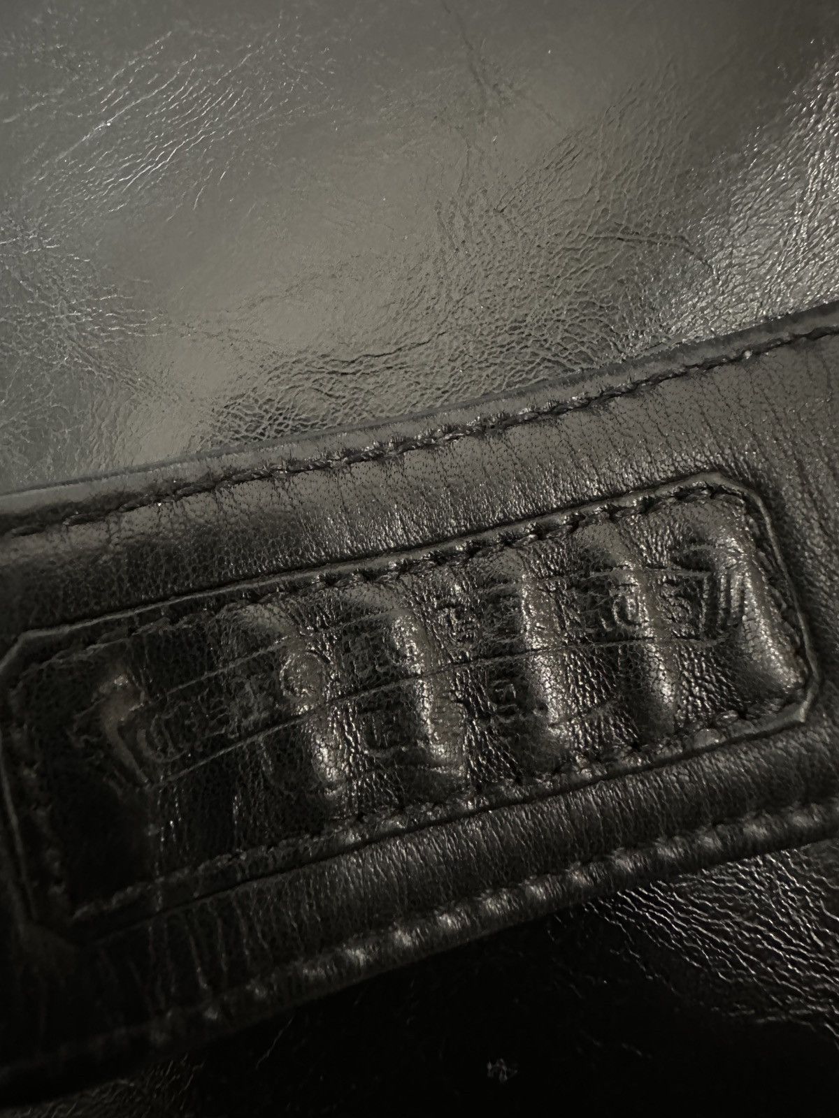Chrome Hearts Large Grommet Oiled Leather Belt Strap Size 34 - 9 Thumbnail