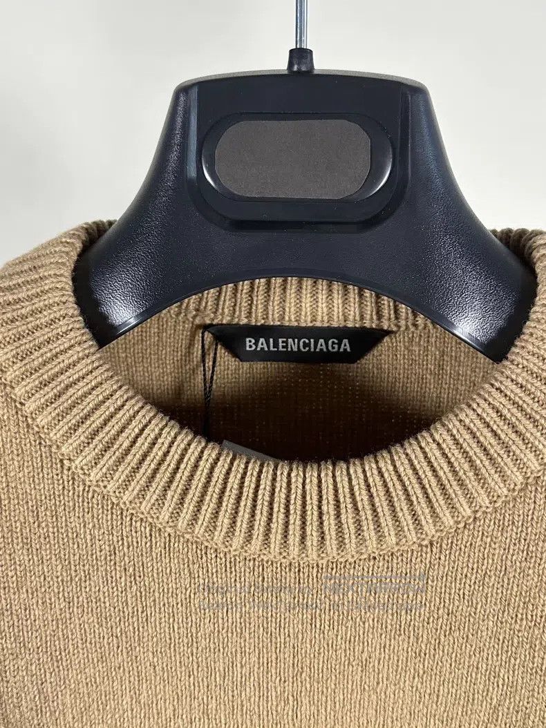 Balenciaga Balenciaga Khaki Women's Sweater Size S / US 4 / IT 40 - 2 Thumbnail