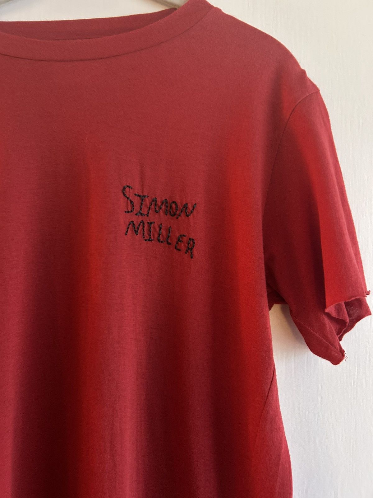Simon Miller SIMON MILLER Logo Embroidered Cotton and Silk-Blend T-Shirt Size US S / EU 44-46 / 1 - 4 Thumbnail