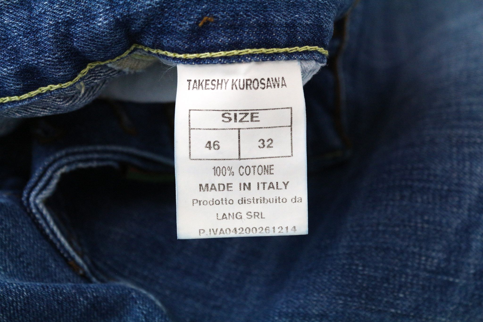 Takeshy Kurosawa TK 72 W32 Distressed Slim Taper Blue Jeans 75720 Size US 32 / EU 48 - 5 Thumbnail