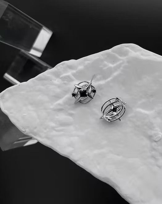 Jewelry 925 silver vintage astral earrings Size ONE SIZE - 5 Thumbnail
