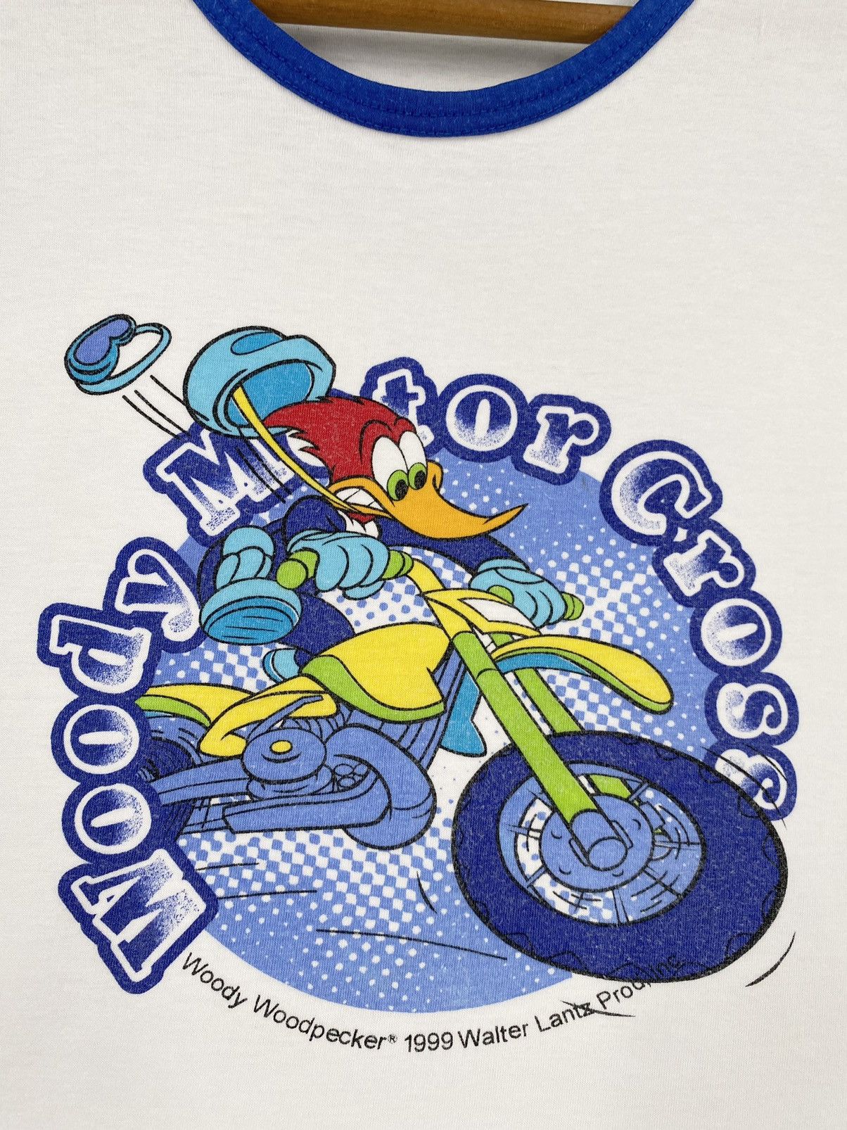 Vintage Rare Vintage 1999 Woody Woodpecker Motor Cross Crop Tank Top Size XS / US 0-2 / IT 36-38 - 2 Thumbnail