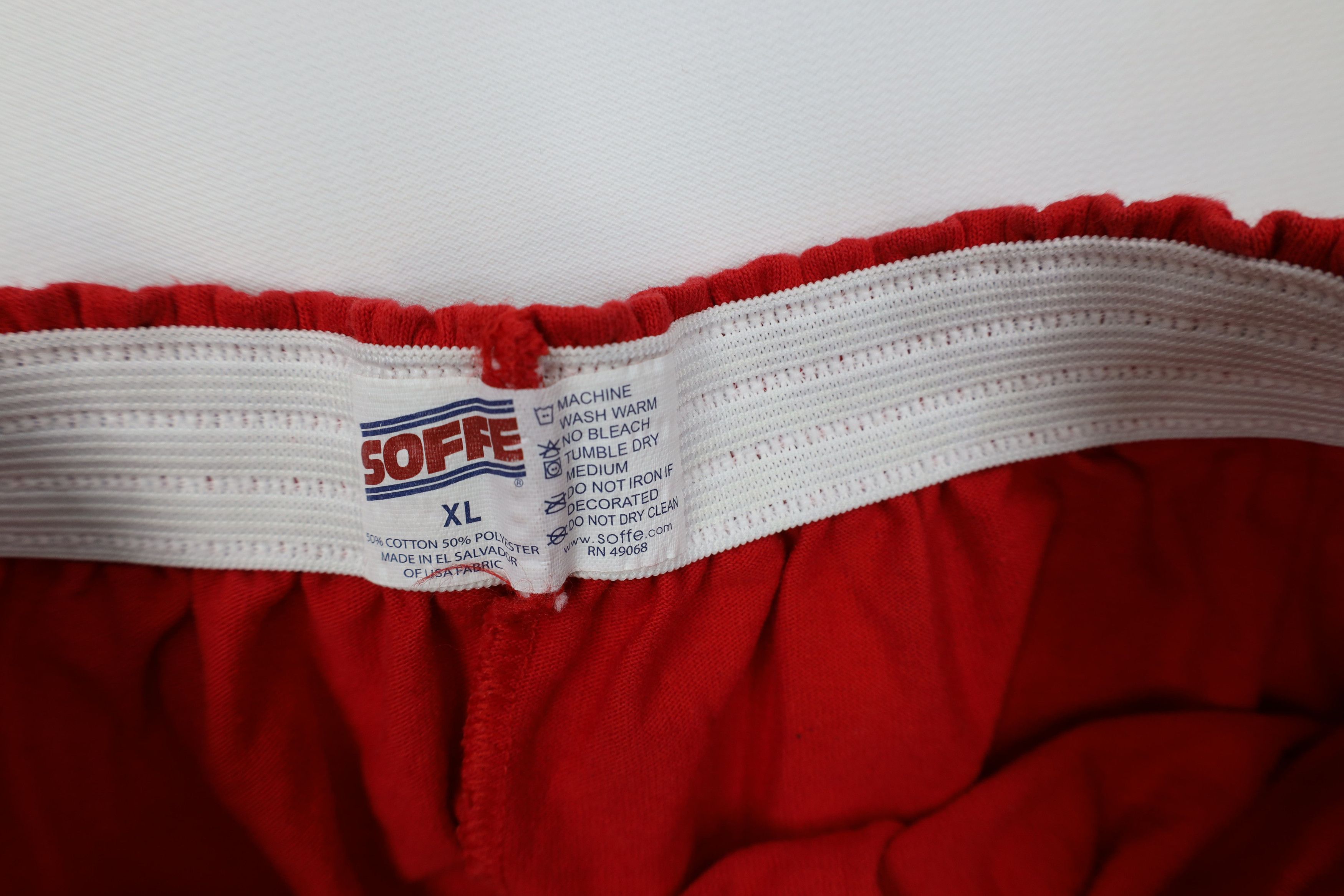Vintage Vintage 90s Streetwear Faded Blank Hot Short Shorts Red Size 24" / US 00 / IT 34 - 5 Thumbnail