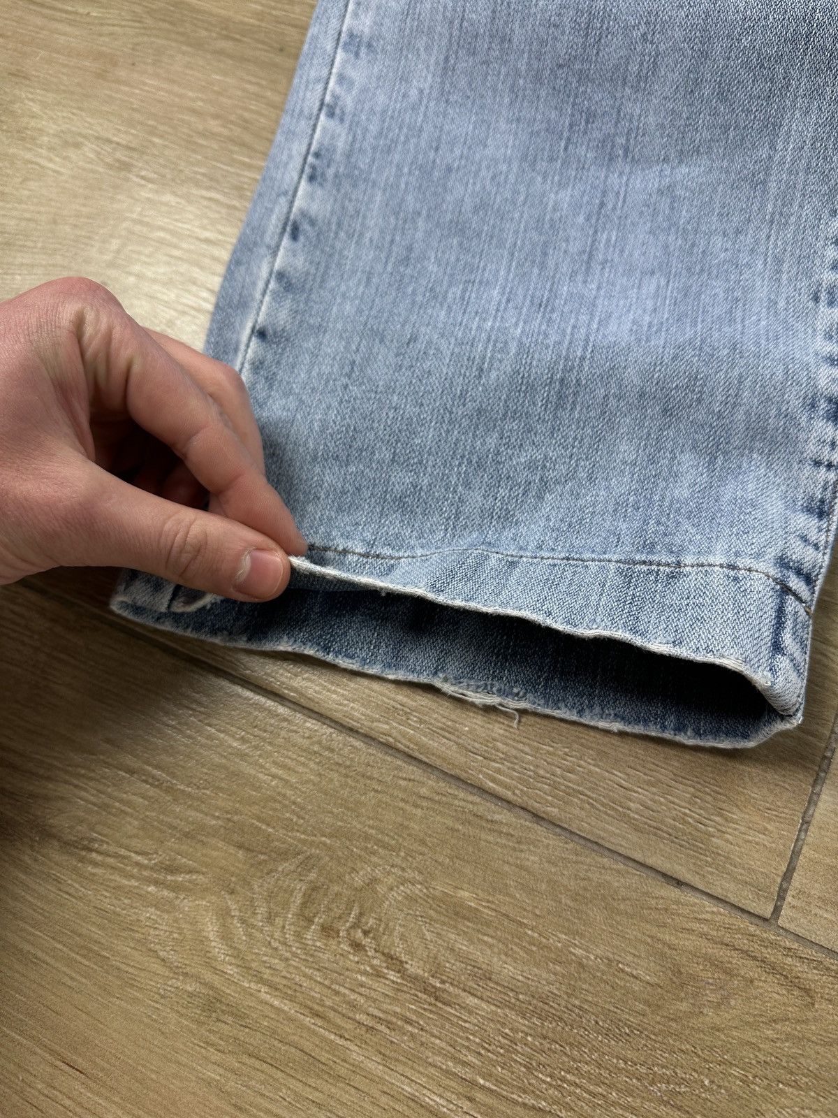Dolce & Gabbana × Vintage Vintage Dolce&Gabbana Low Waist Distressed Blue Denim Jeans Size US 34 / EU 50 - 4 Thumbnail
