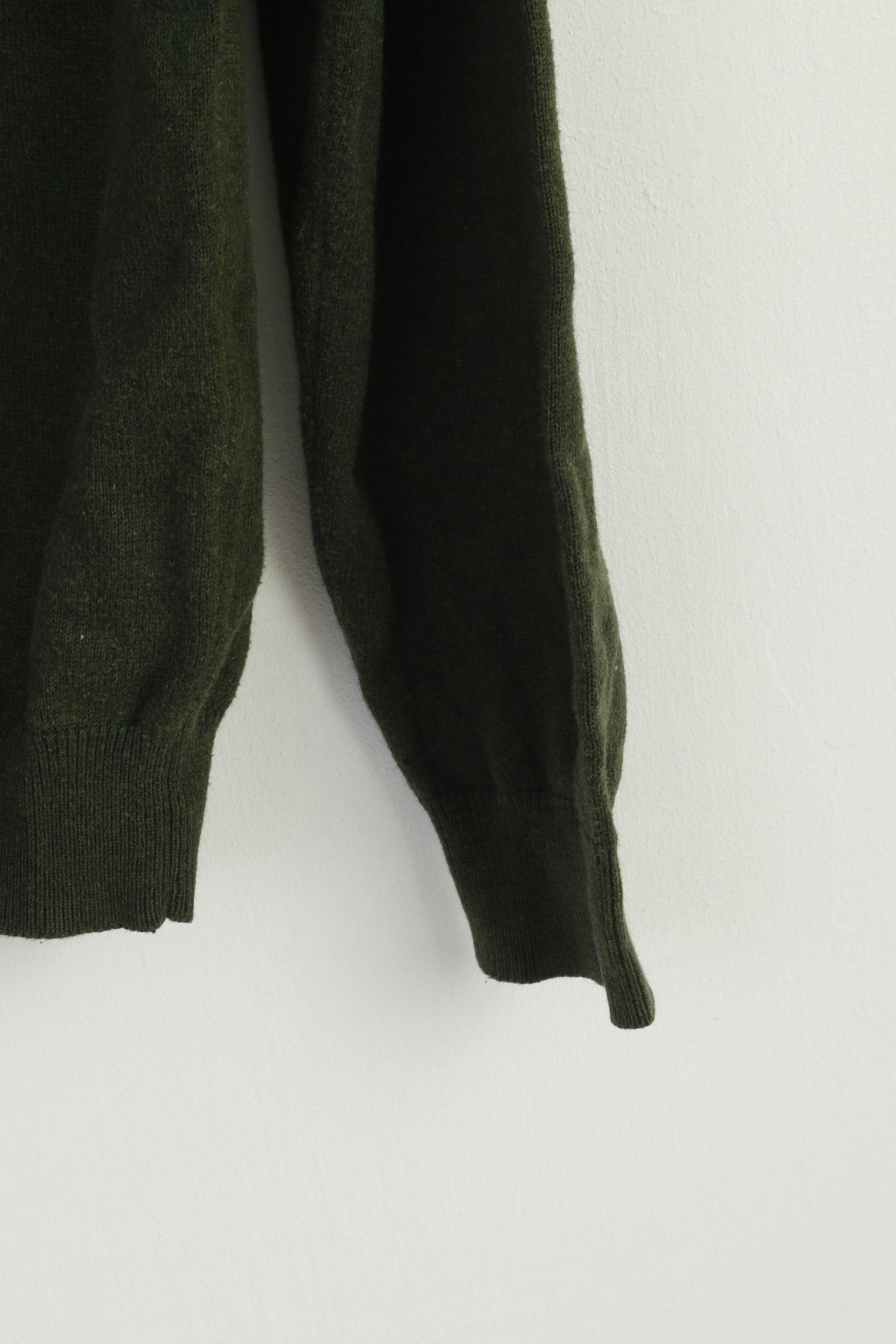 Massimo Dutti Massimo Dutti Men L (M) Jumper Green Cotton 9573 Size US L / EU 52-54 / 3 - 4 Thumbnail