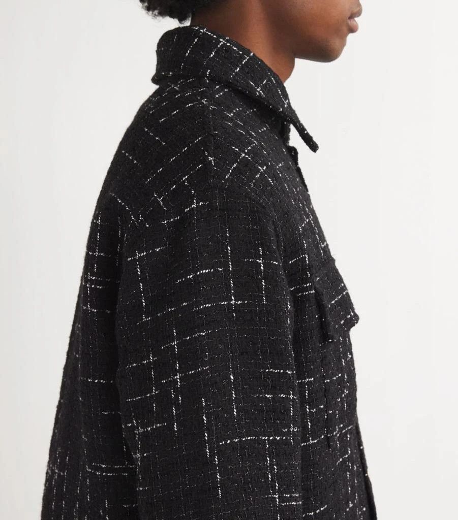 Amiri o1orln1125 Tweed Cargo Jacket in Black Size US L / EU 52-54 / 3 - 4 Thumbnail