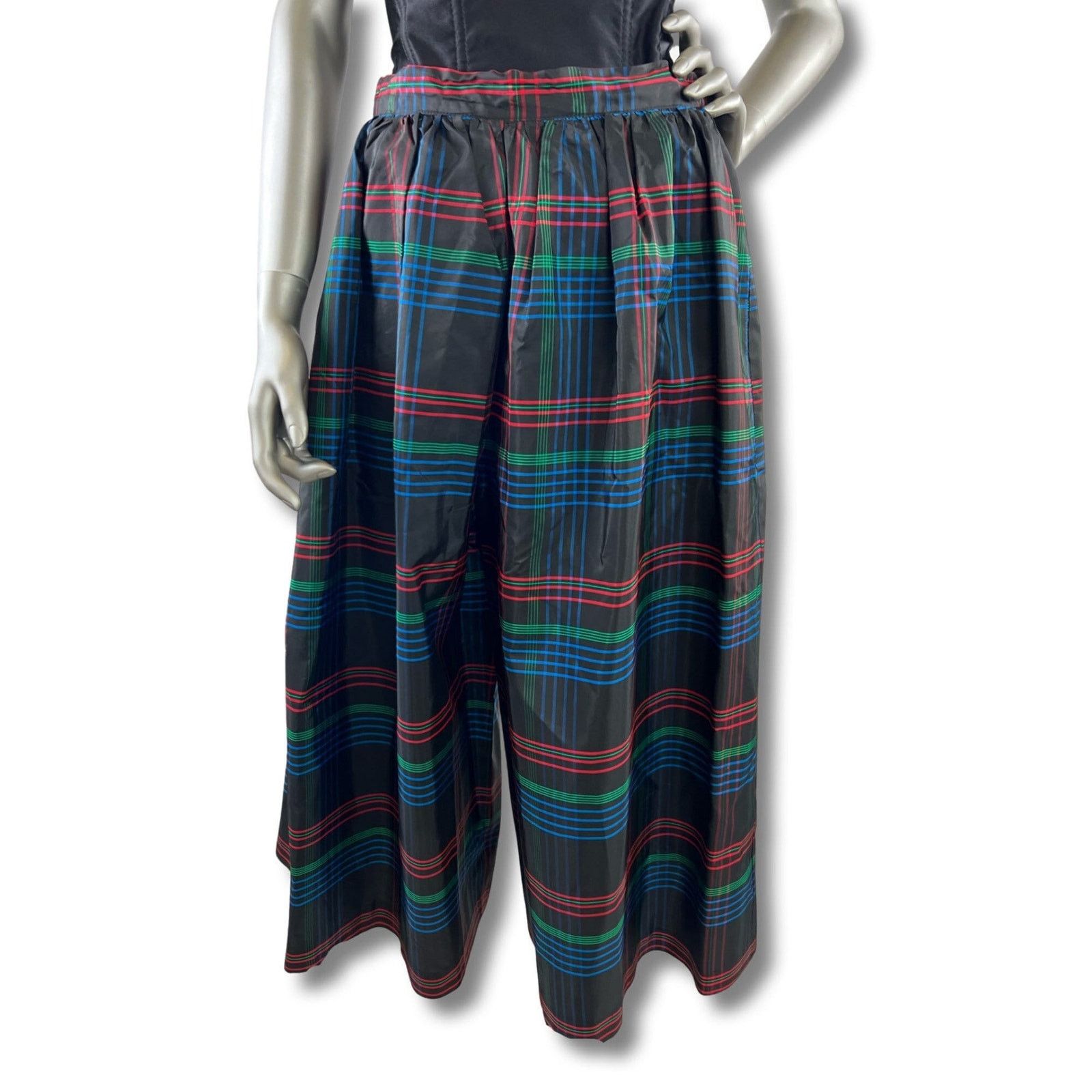 Vintage Vintage 1980s Plaid Culotte Pants Small/Medium Size 29" - 1 Thumbnail