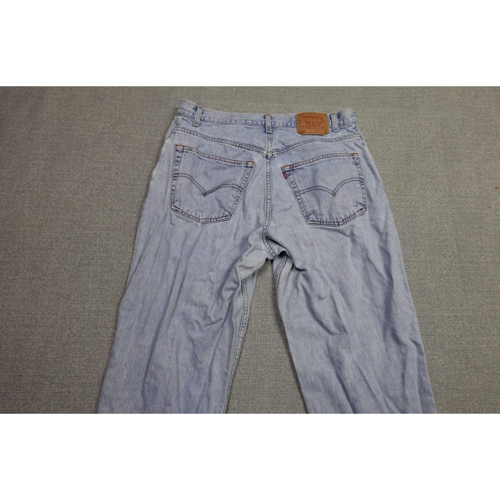 Levi's Vintage Levi's 560 Jeans Men 36x30 Blue Wide-Leg Hip Hop Distressed Light Wash 90s Mens Size US 36 / EU 52 - 5 Thumbnail