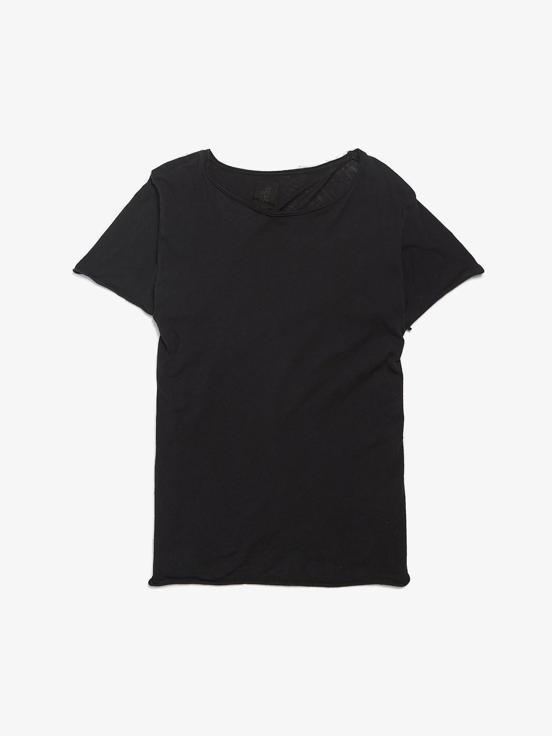 image of Thom Krom Black Basic T-Shirt, Men's (Size Medium)