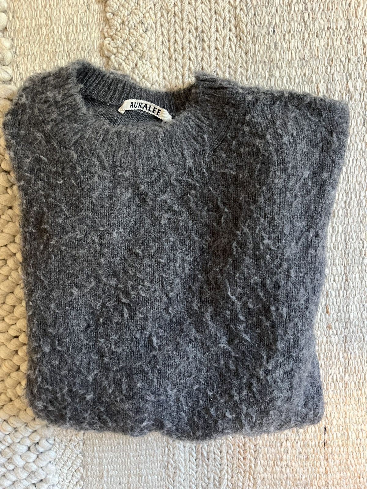 Auralee Auralee shaggy sweater - Charcoal Size US L / EU 52-54 / 3 - 2 Thumbnail