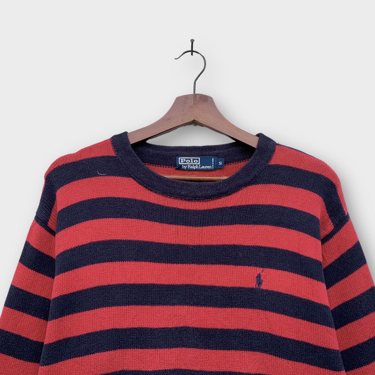 Polo Ralph Lauren × Vintage Vintage 90s Polo Ralph Lauren Striped Kurt Cobain Style Size M / US 6-8 / IT 42-44 - 3 Thumbnail