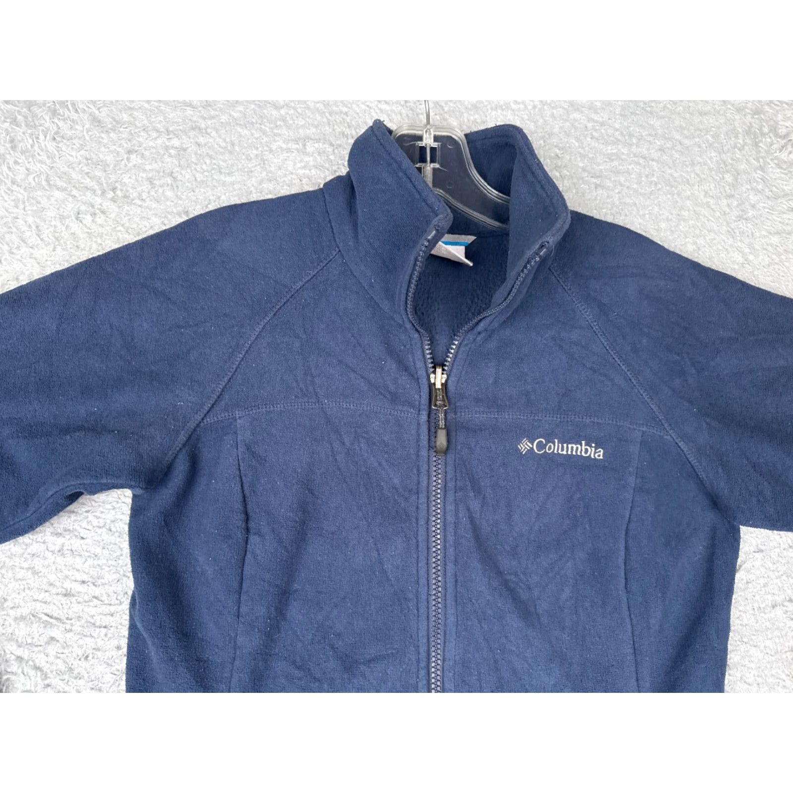 Vintage Columbia Jacket Women XS Blue Fleece Full Zip Lightweight Outdoor Hike Womens Size XS / US 0-2 / IT 36-38 - 7 Thumbnail