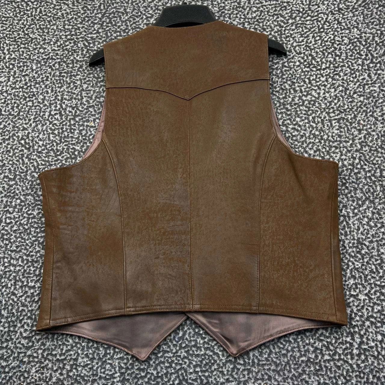Other Vintage Expressions Leather Vest Men 44 Motorcycle Button Up Size US S / EU 44-46 / 1 - 2 Thumbnail