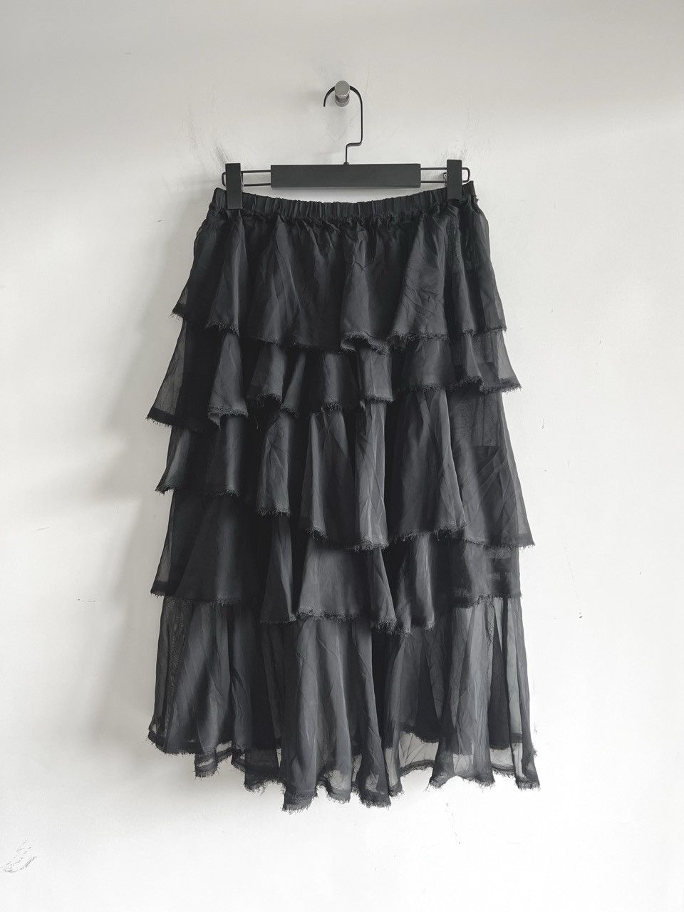 Comme des Garcons COMME des GARCONS - Double Layer Pleated Midi Skirt Size 25" / US 0 / IT 36 - 1 Thumbnail