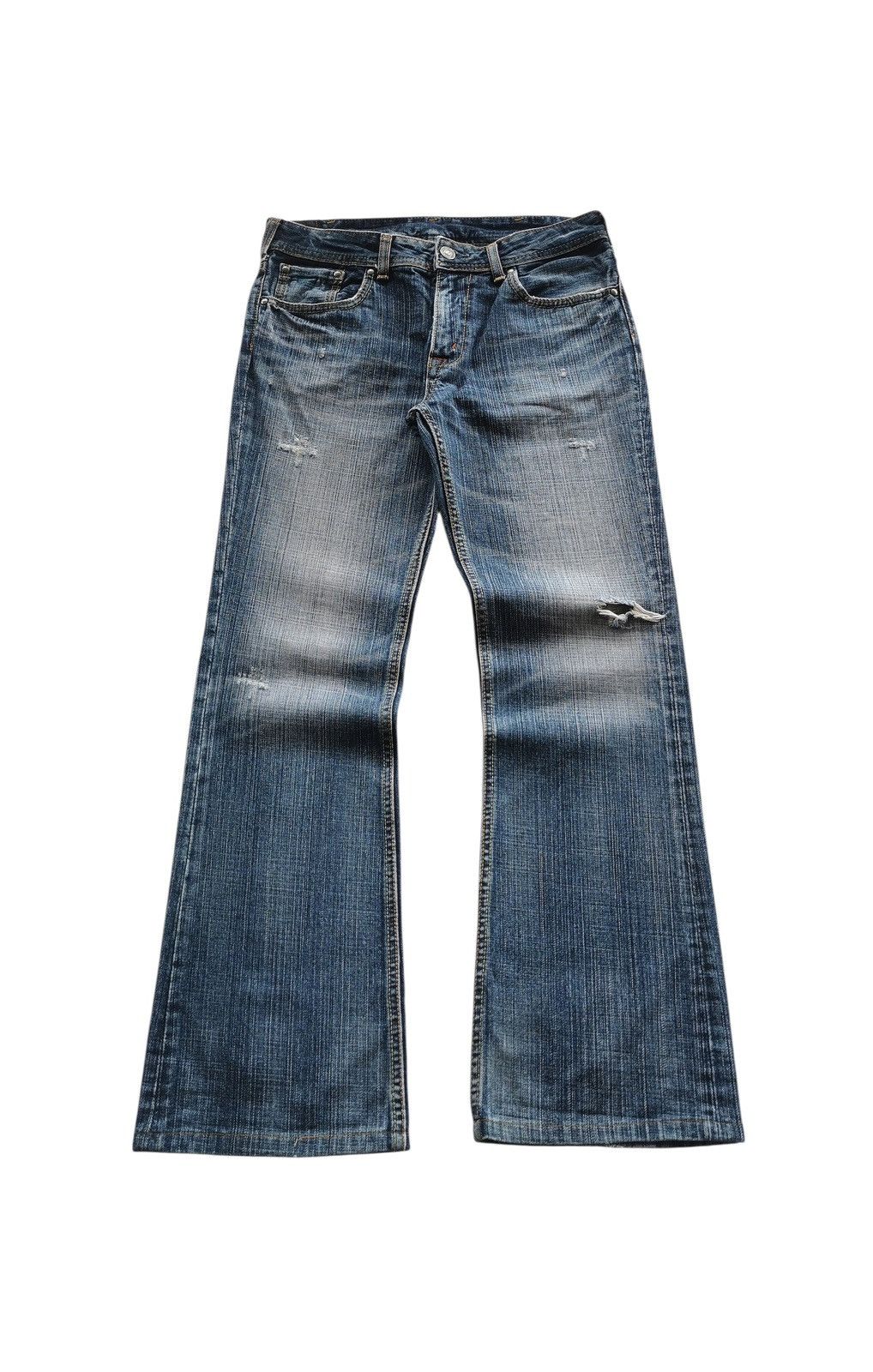 Le Grande Bleu (L.G.B.) Denim Craft Flared/Bootcuts Distressed Denim Jeans - 31x31 Size US 31 - 1 Thumbnail