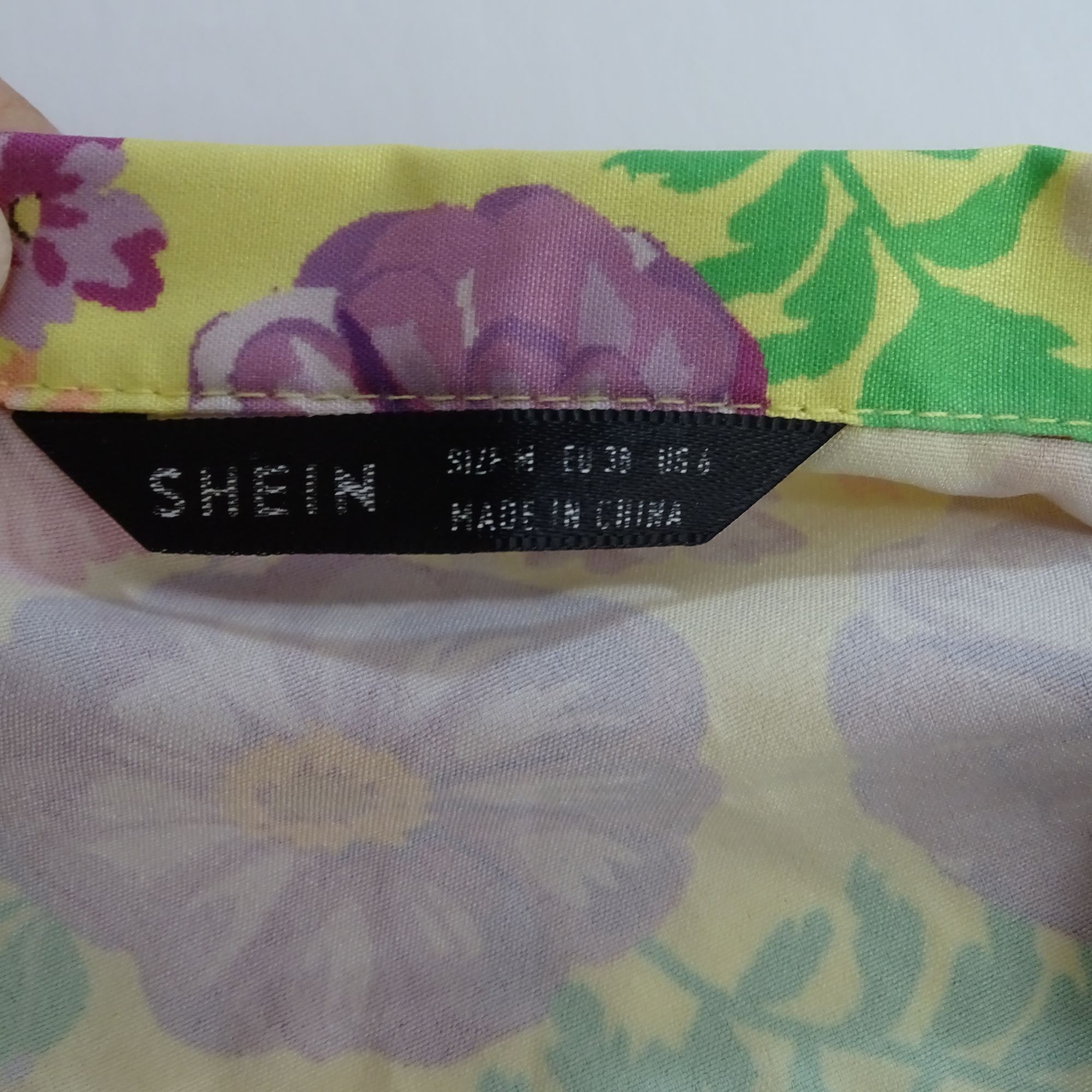 Shein Shein Floral Ruffle Sleeve Blouse Top Women Size 6 Yellow Mu Size M / US 6-8 / IT 42-44 - 6 Thumbnail