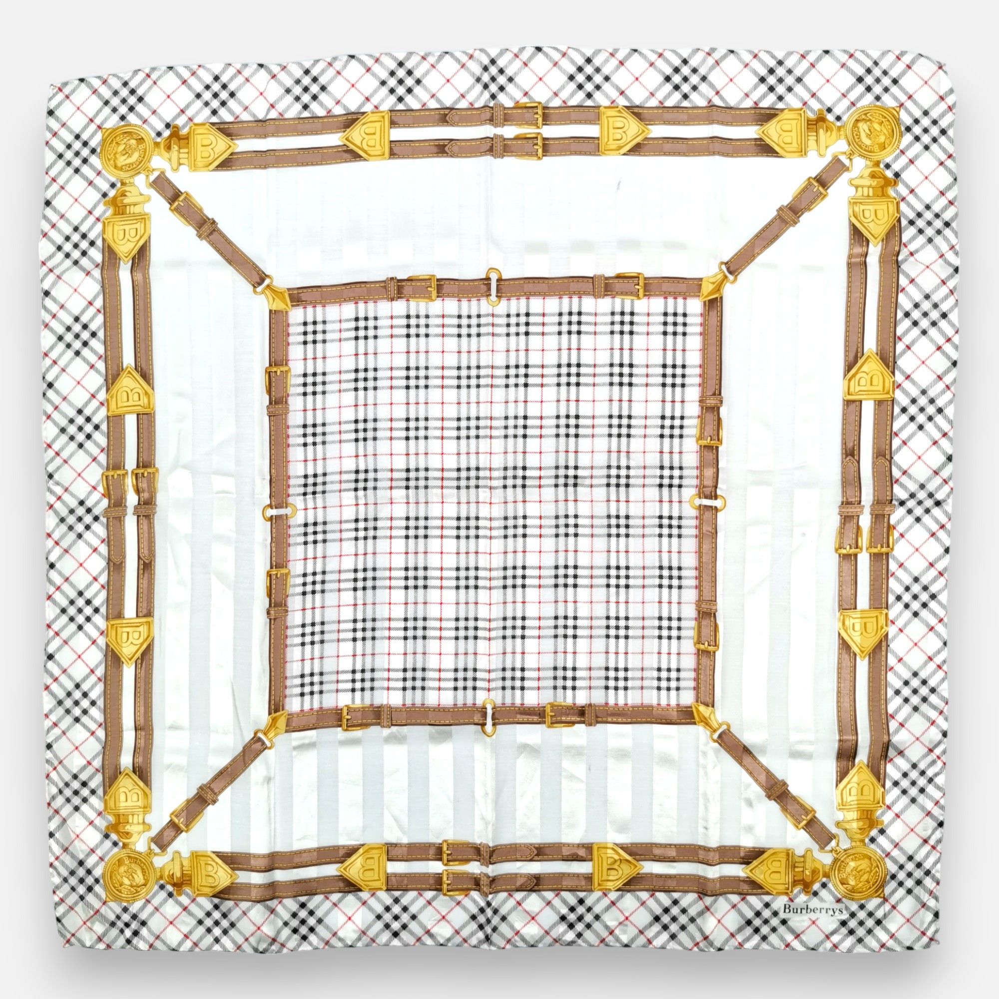Burberry × Vintage Vintage Burberry Handkerchief Neckerchief Bandana Size ONE SIZE - 2 Thumbnail