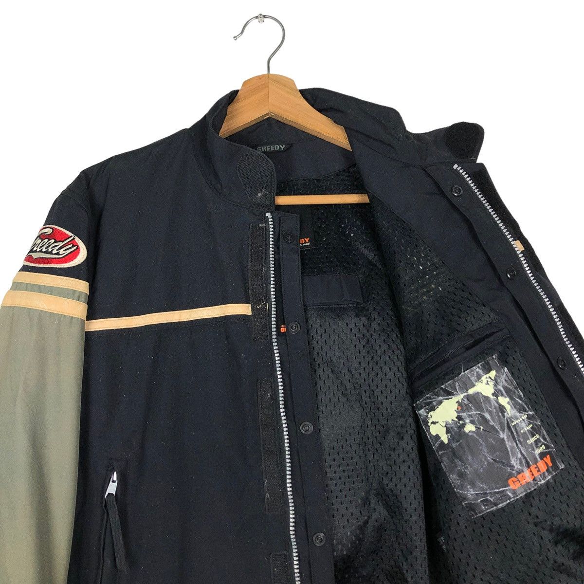Japanese Brand 🔥VINTAGE MOTOR RACING JACKET GREEDY BIG LOGO Size US S / EU 44-46 / 1 - 12 Thumbnail