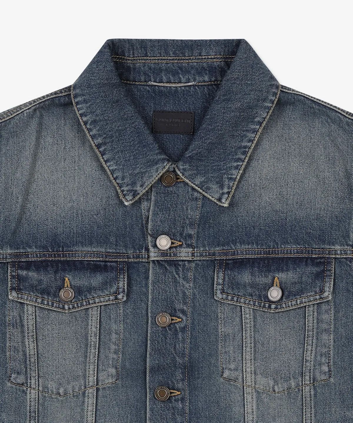 Saint Laurent Paris o1s1wg110125 695177 Classic Denim Jacket in Blue Size US M / EU 48-50 / 2 - 3 Thumbnail