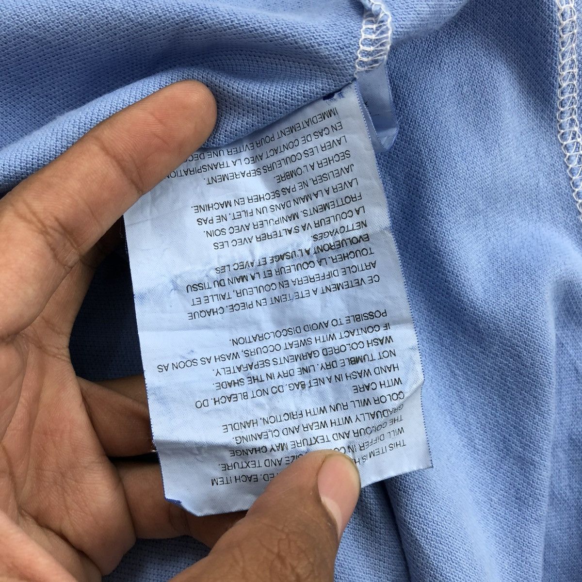 Comme des Garcons × Comme des Garcons Homme × Comme des Garcons SHIRT SS06 Comme Des Garcons Homme CDG Designer Blue Polo Shirt Size US XL / EU 56 / 4 - 8 Thumbnail