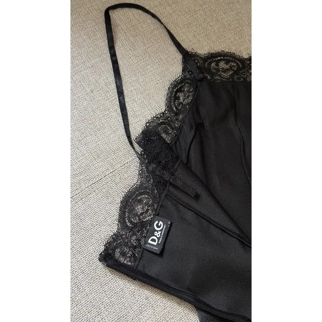 Dolce & Gabbana Dolce & Gabbana Womens Black Lace Mini Dress Size IT38 Size XS / US 0-2 / IT 36-38 - 9 Thumbnail
