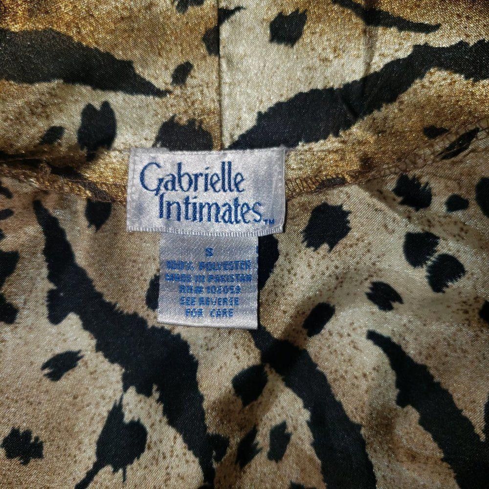 Designer CT1404 Vintage Gabrielle Intimates Cheetah Robe Small Size ONE SIZE - 4 Thumbnail