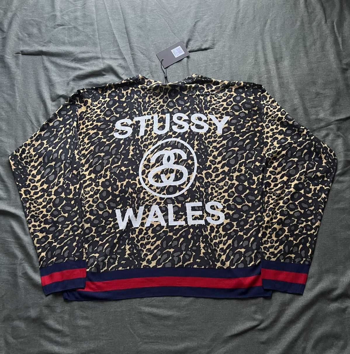 トップス Stussy x Wales Bonner Leopard Sweater Wales Bonner Leopard Sweater – Golden | Sweaters & Knits