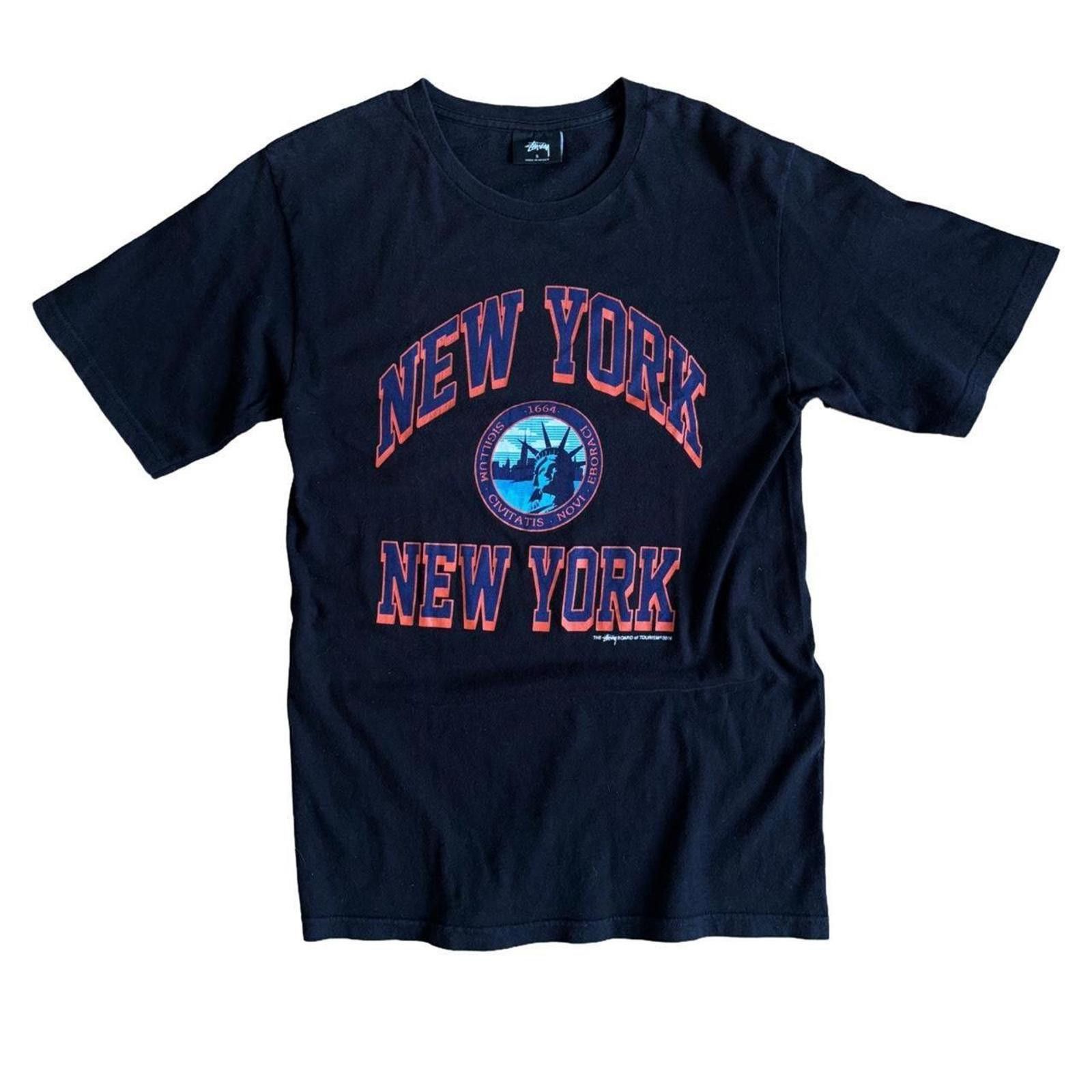 Stussy Stüssy New York Graphic T Shirt Black Blue Orange S Size US S / EU 44-46 / 1 - 1 Thumbnail