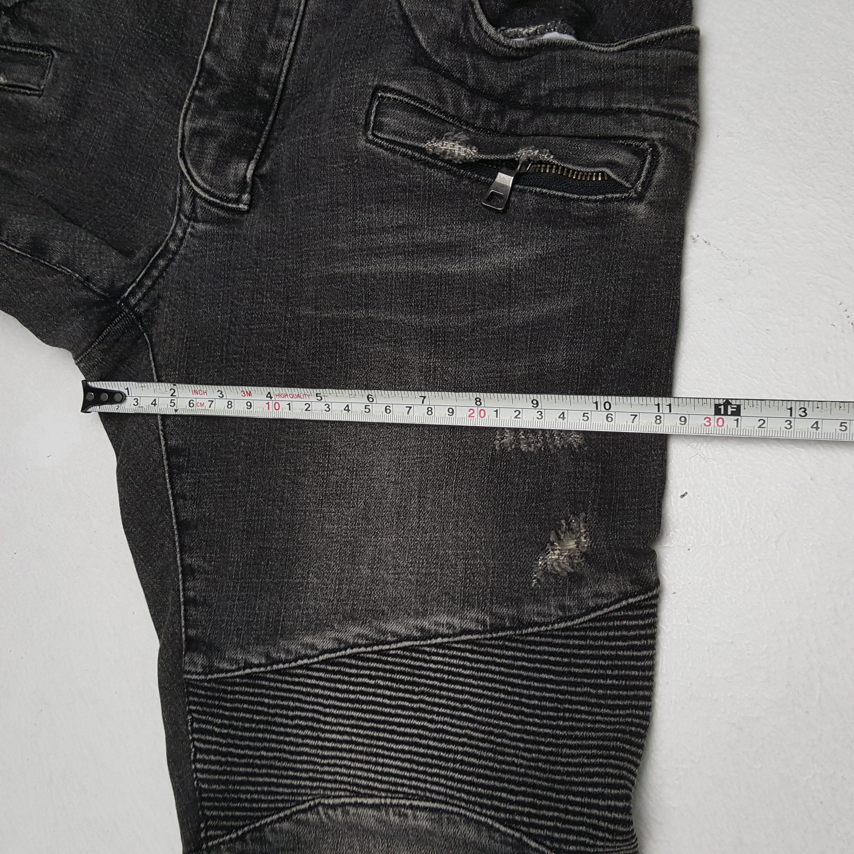 Vintage BALMAIN Paris Fashion Brand Distressed Jeans Size US 31 - 9 Thumbnail