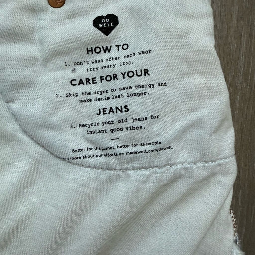 Madewell Madewell Blue Mom Jean Shorts High-Waisted Frayed Size 29" - 6 Thumbnail