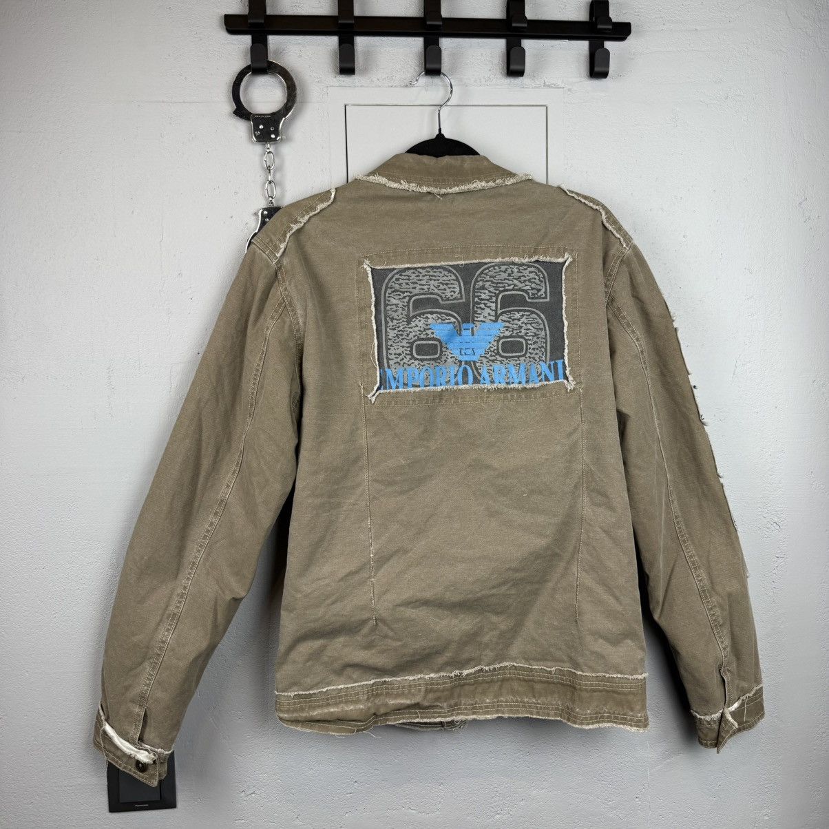 Emporio Armani Vinatge Avant Garde Emporio Armani Jacket Logo Size US L / EU 52-54 / 3 - 2 Thumbnail
