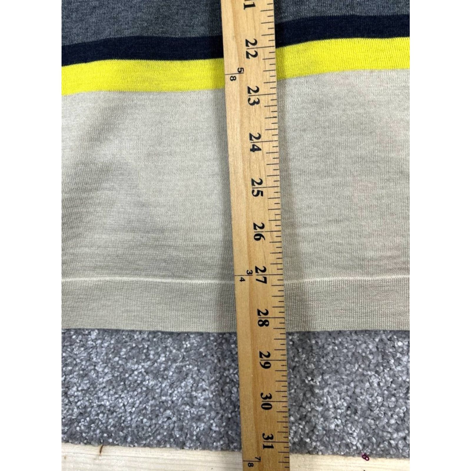 Theory VINTAGE Theory Wool Cardigan Sweater Womens Small Knit 90s Casual Brown Gray Yellow Size S / US 4 / IT 40 - 8 Thumbnail