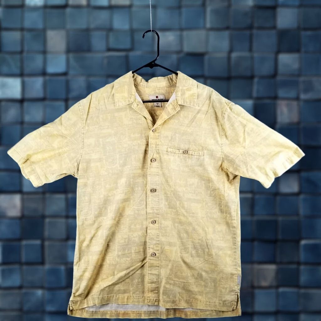 Vintage Woolrich Shirt Mens Medium Short Sleeve Button Up AOP Appalachian Trail Hike Size US M / EU 48-50 / 2 - 1 Thumbnail
