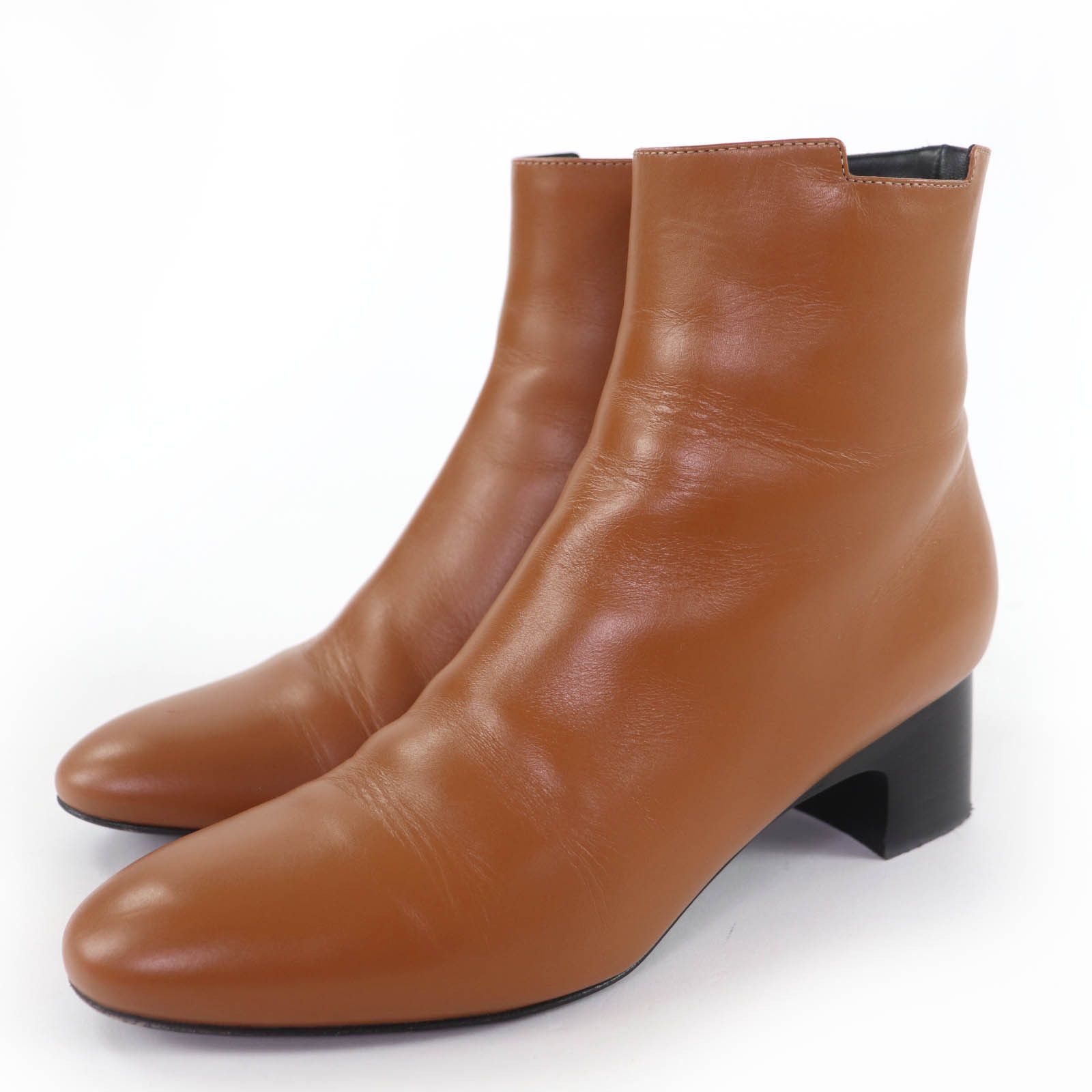 Hermes Hermes Hermès Demarche35.5 Leather Short Boots Leather Shoes DUTY FREE for USA Size ONE SIZE - 1 Thumbnail