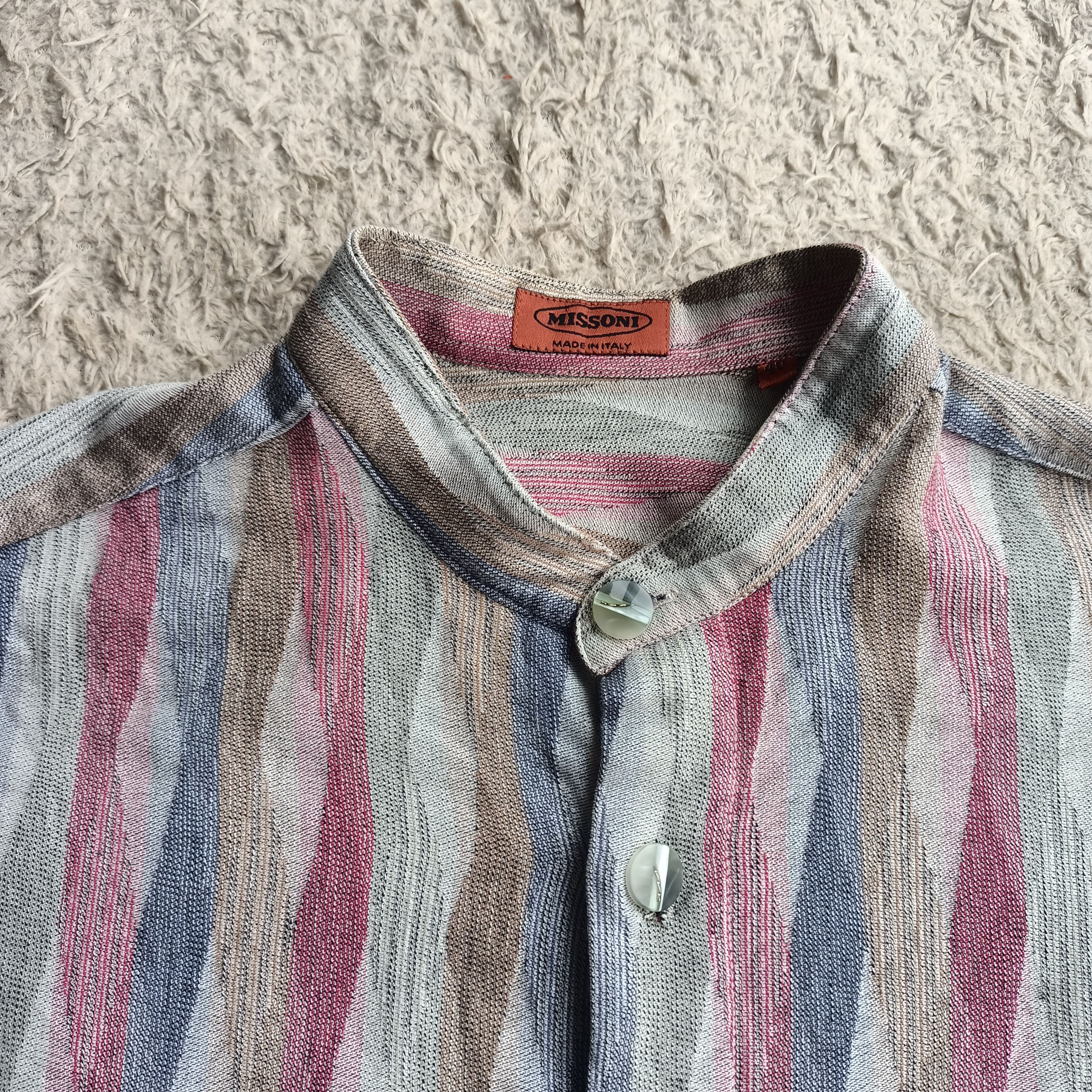 Designer × Missoni × Vintage Vintage missoni italy diamond pattern mandarin collar Size US M / EU 48-50 / 2 - 7 Thumbnail