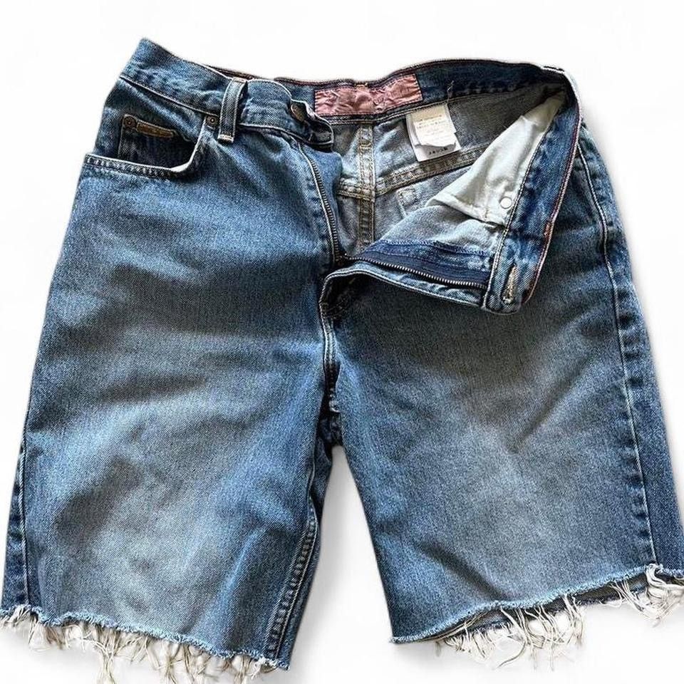 Eddie Bauer Faded blue cutoff jorts Size 27" / US 4 / IT 40 - 1 Thumbnail