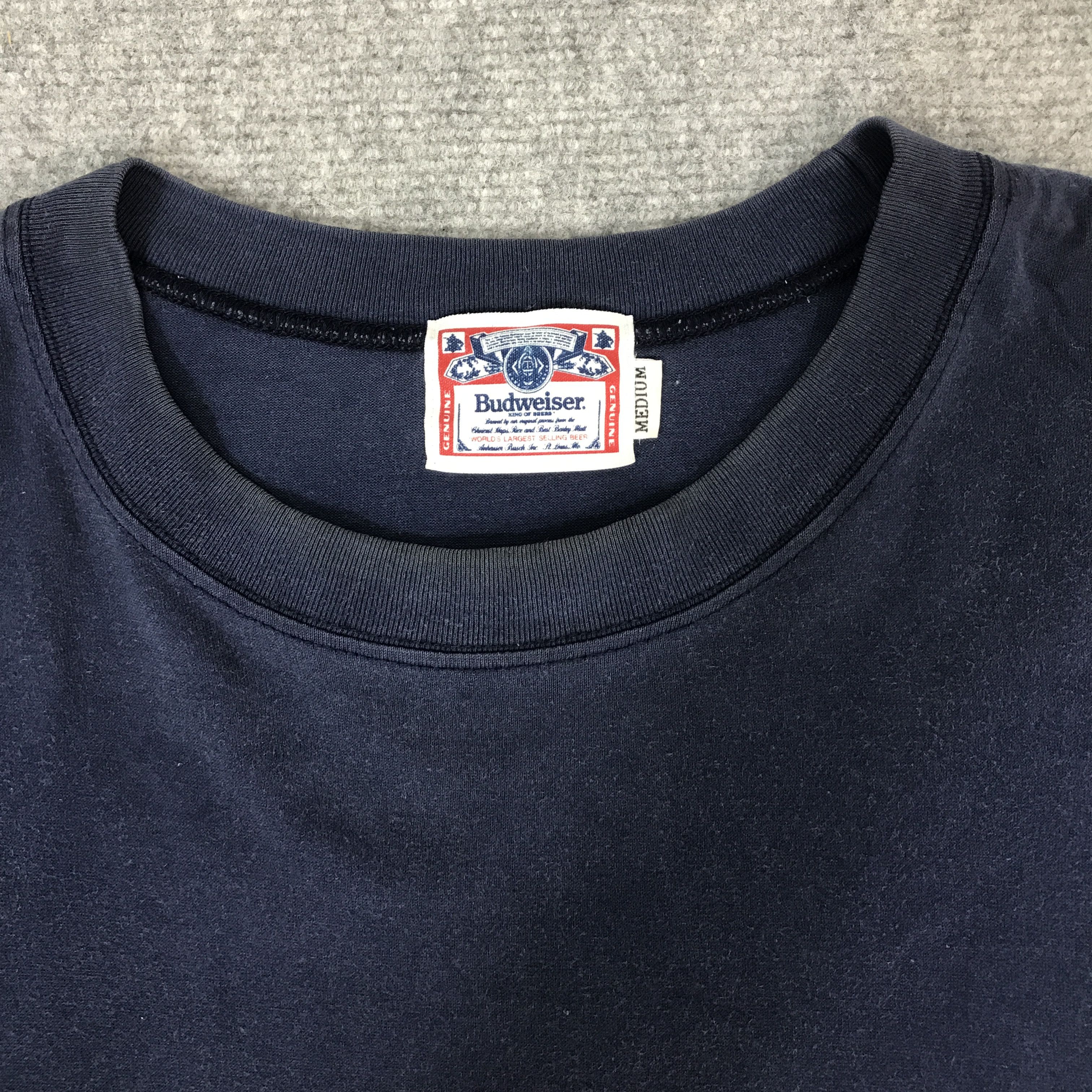 Budweiser VINATGE BUDWEISER NAVY T-SHIRT Size US M / EU 48-50 / 2 - 6 Thumbnail
