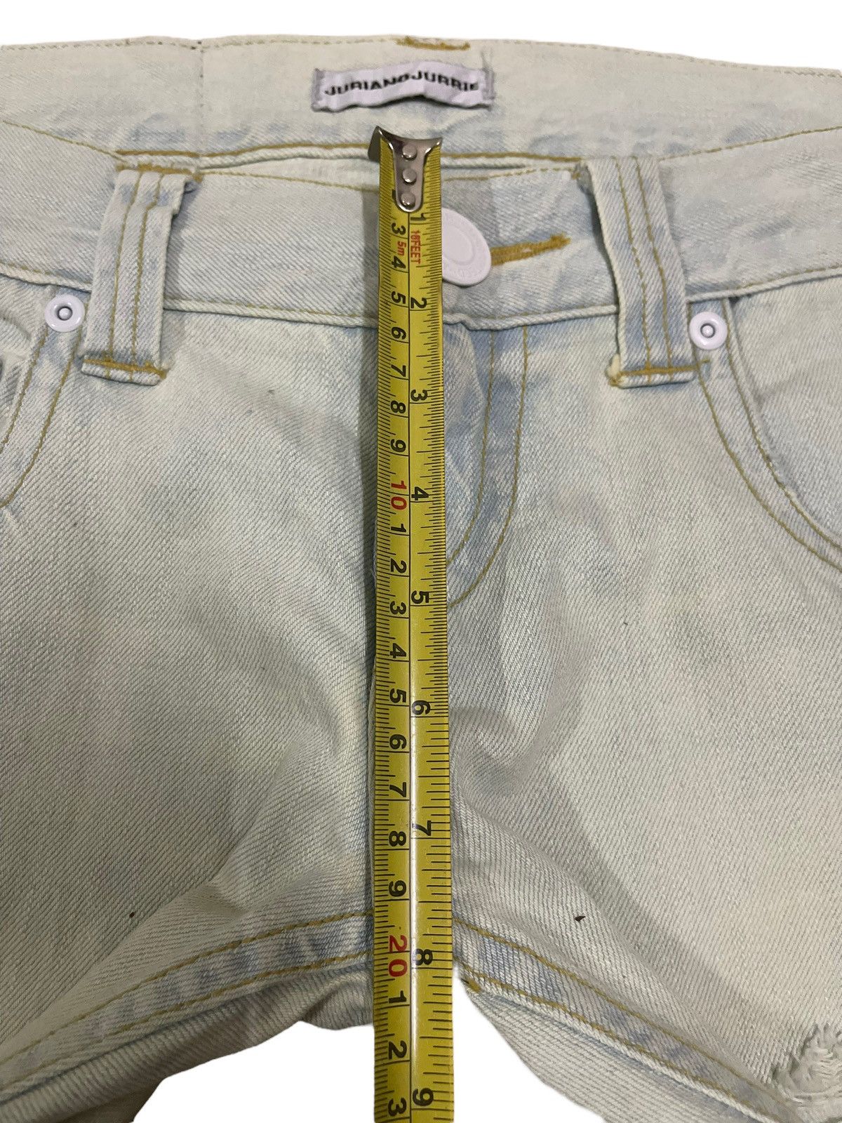 If Six Was Nine Vintage Japan Juriano Jurrie Distressed Style Flare Jeans Size US 30 / EU 46 - 15 Thumbnail