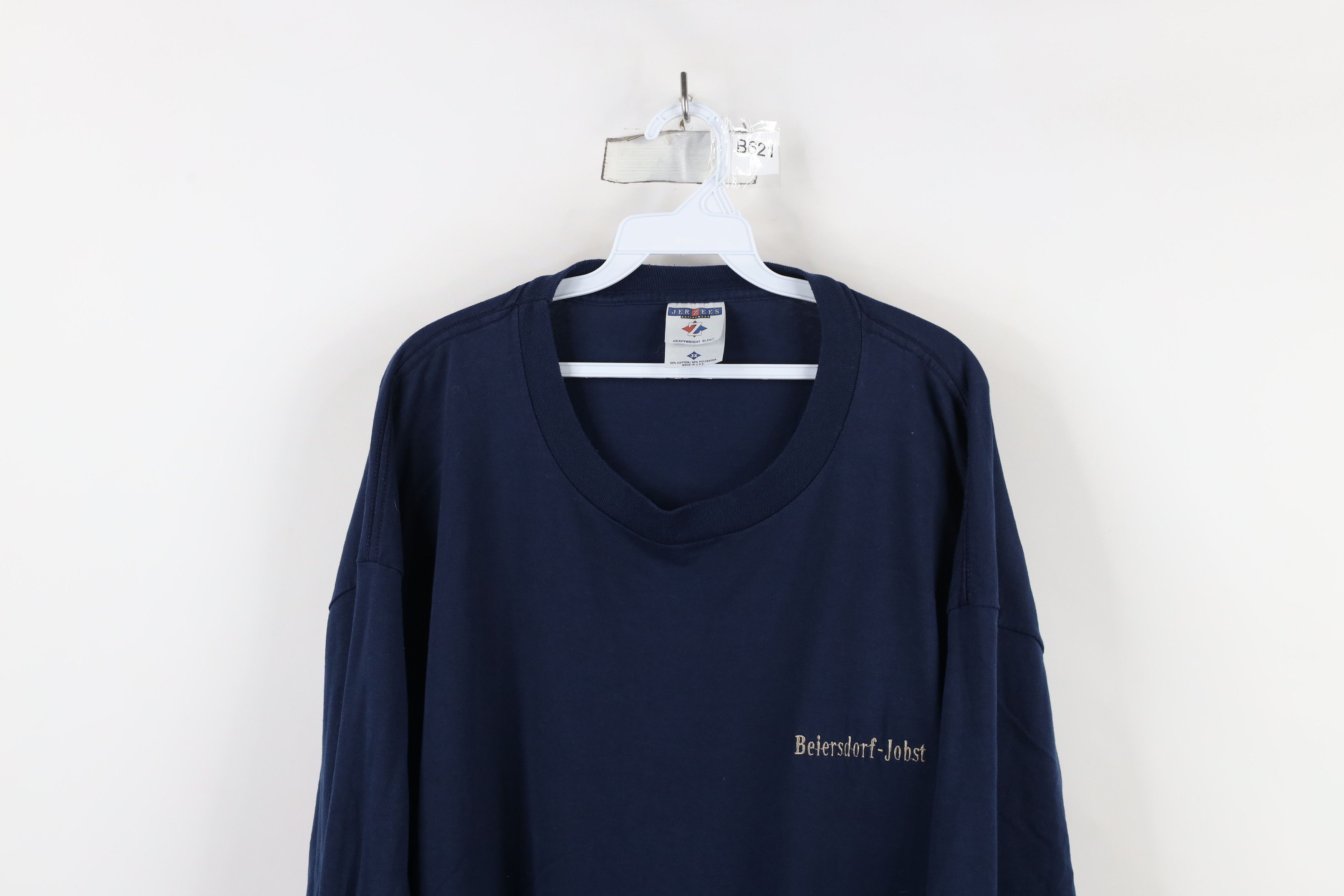 Vintage Vintage 90s Spell Beiersdorf Jobst Long Sleeve T-Shirt USA Size US XXL / EU 58 / 5 - 2 Thumbnail