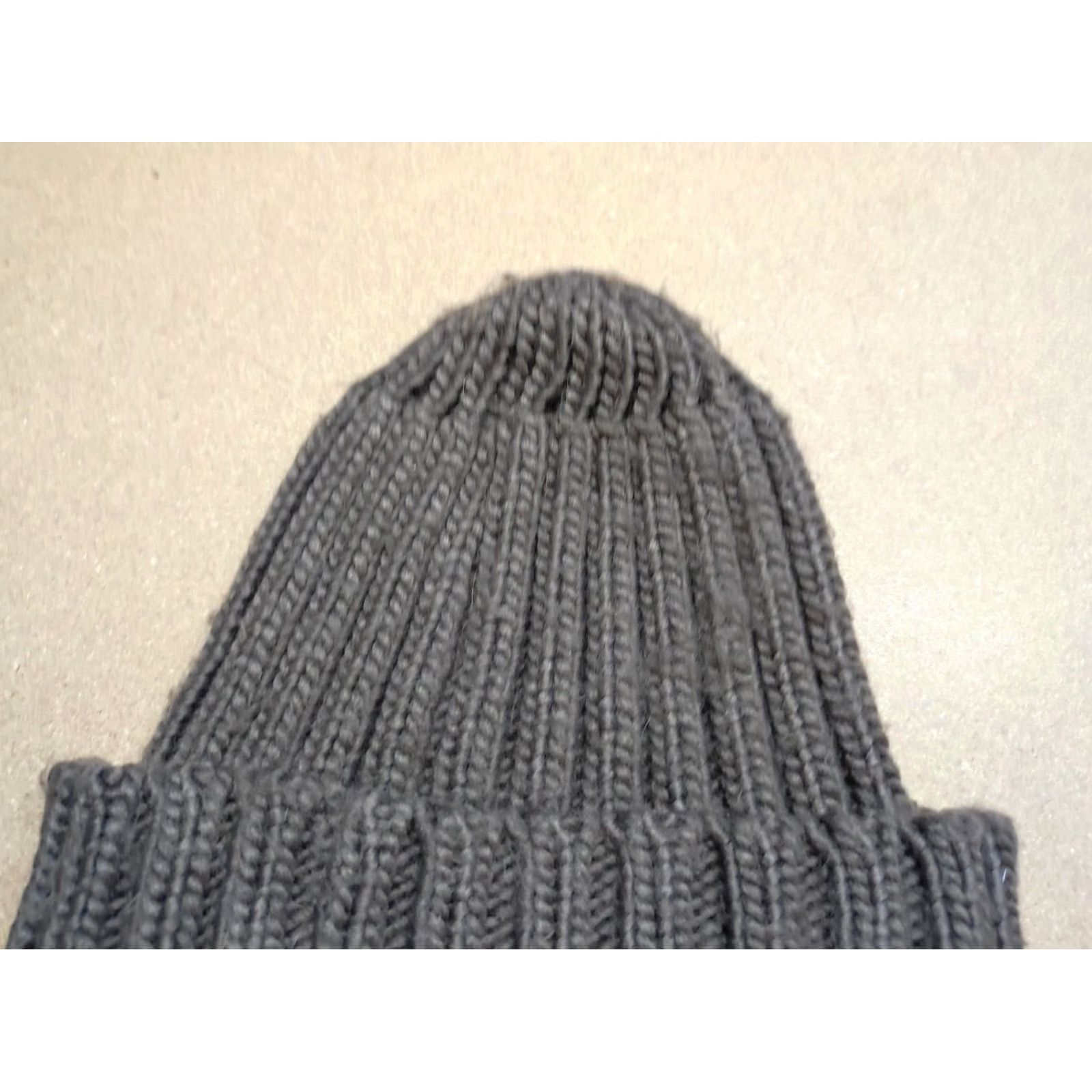 Napapijri Napapijri Beanie Hat Size M Ribbed Bobble Beige Unisex Adults Knit Acrylic Fall Winter Booble? Wait. Size ONE SIZE - 6 Thumbnail