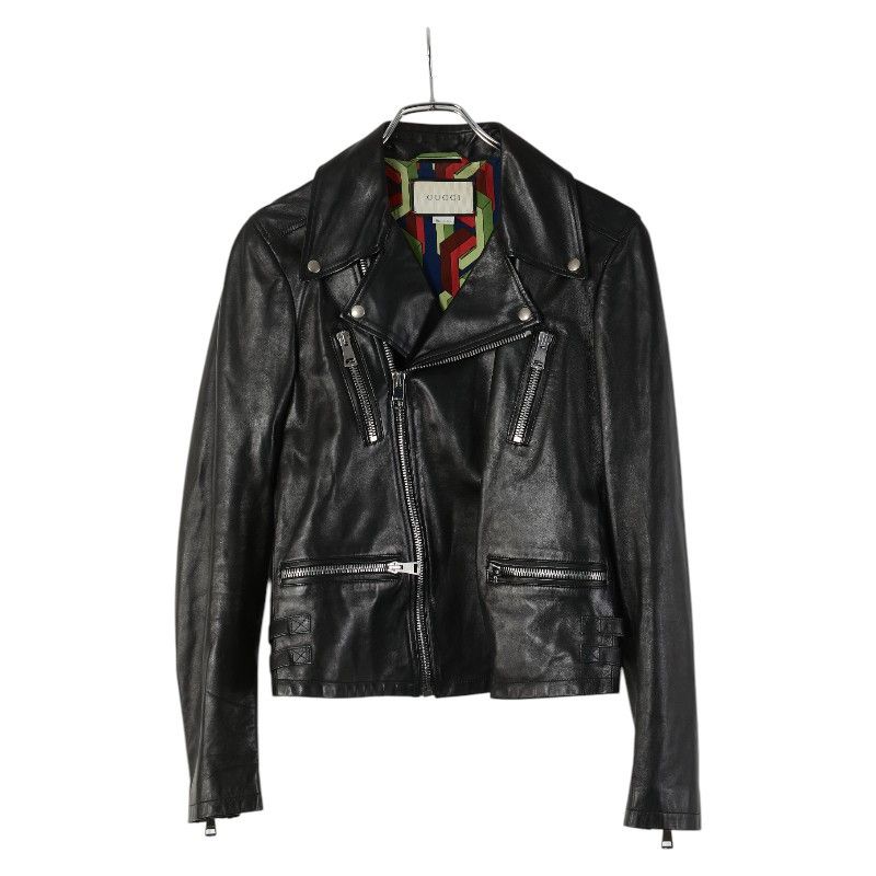 Gucci Gucci LOVED Tiger Head Lambskin Jacket Leather Outerwear DUTY FREE for USA