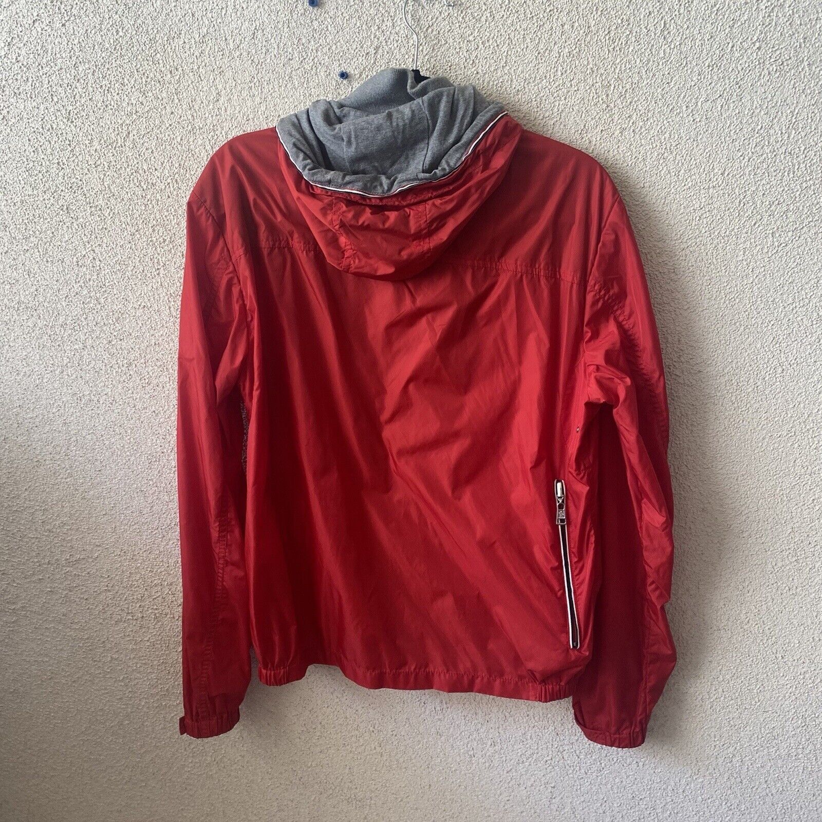 Moncler MONCLER Men’s Jacket Red Urville Giubutto Nylon Windbreaker Size US M / EU 48-50 / 2 - 17 Thumbnail
