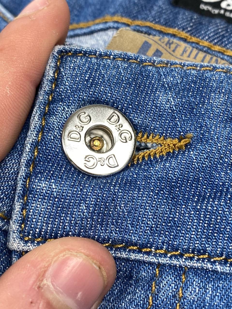 Dolce & Gabbana Vintage Dolce Gabbana Metal Logo Flared Jeans Denim Size 27" / US 4 / IT 40 - 4 Thumbnail