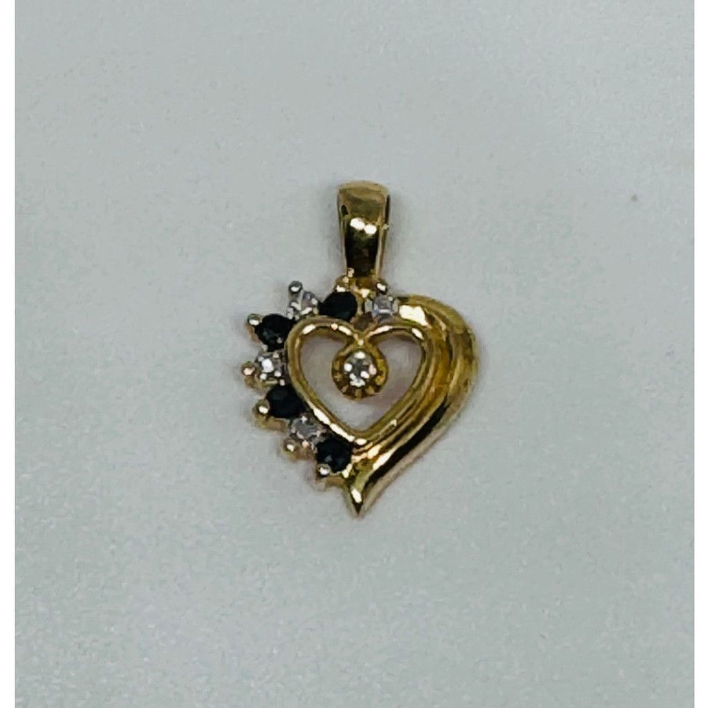 Other Genuine Diamond Sapphire Heart Pendant 925 Silver Size ONE SIZE - 2 Thumbnail